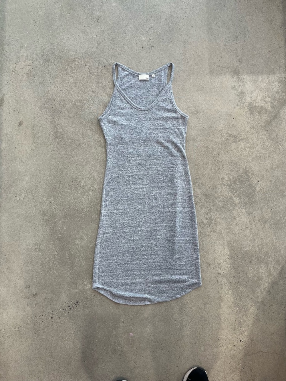 Wilfred Free Grey Bodycon Midi Dress | Size S | Minimalist Knit - Picture 7 of 10